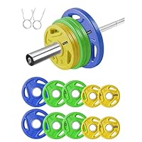 Amazon | NASUTO バーベルプレート (2.5KGx2 セット（マルチカラー